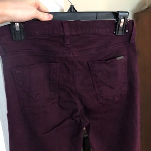 Hudson dark purple jeans